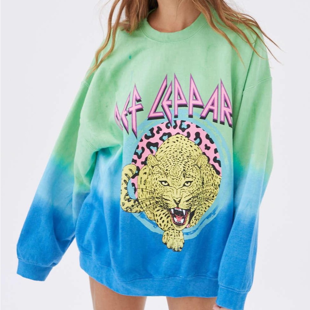 Urban Outfitters def leopard sweatshirt.